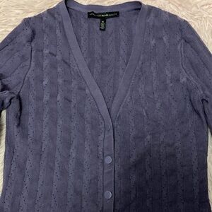 WHBM purple cardigan